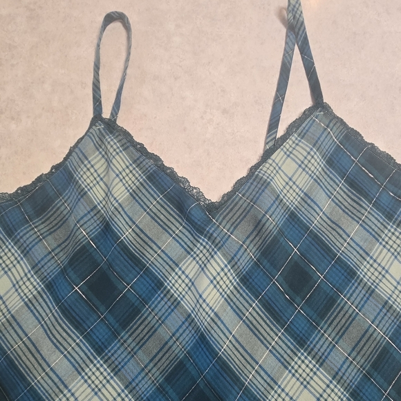 New VICTORIAS SECRET Plaid V- Neck Slip Dress - Picture 5 of 10